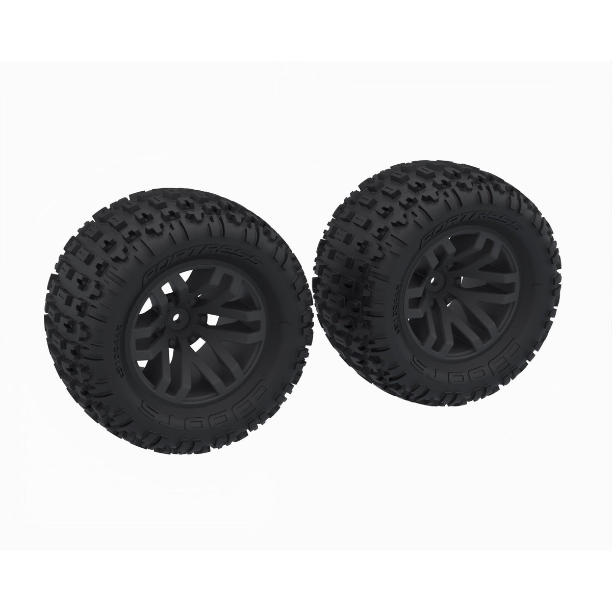 ARRMA DBOOTS FORTRESS MT Tire Set Glued Black 2pcs ARA-1608 ARA1608
