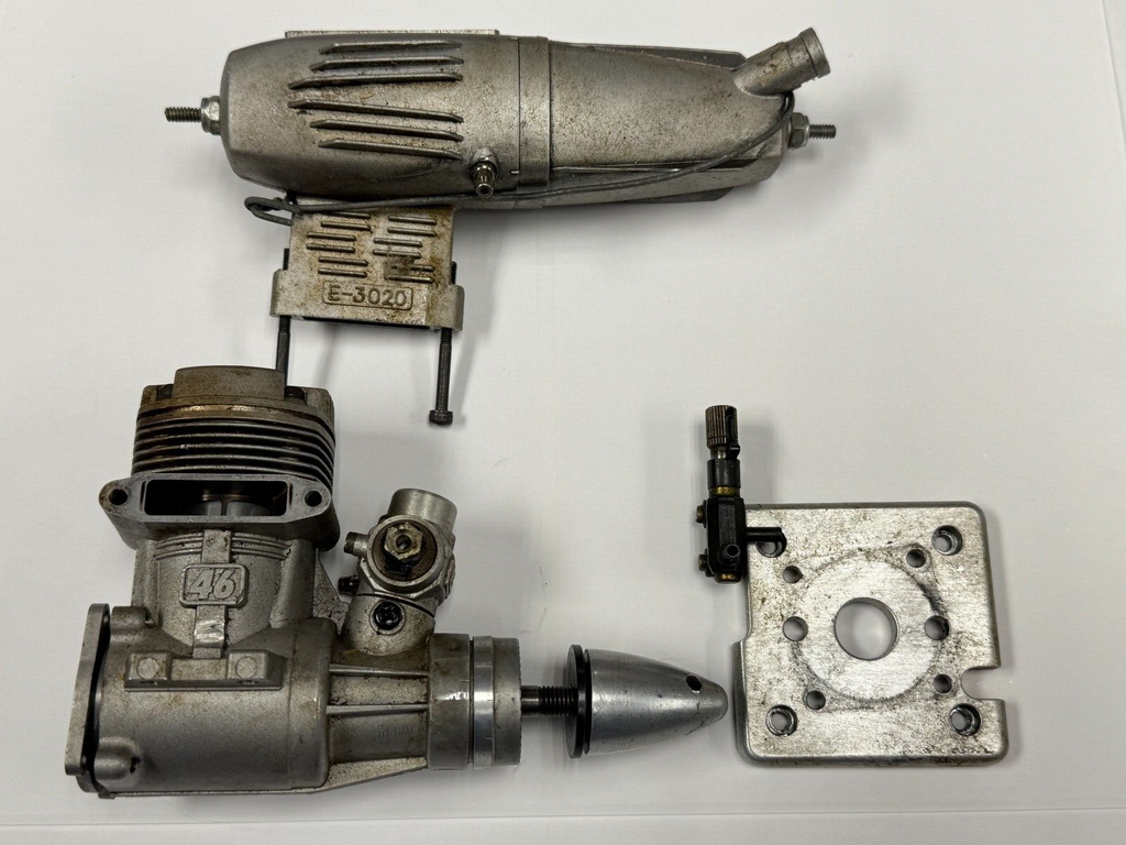 Nice OS 46 .46 AX Two 2 Stroke Nitro RC Airplane Engine With Muffler 46AX