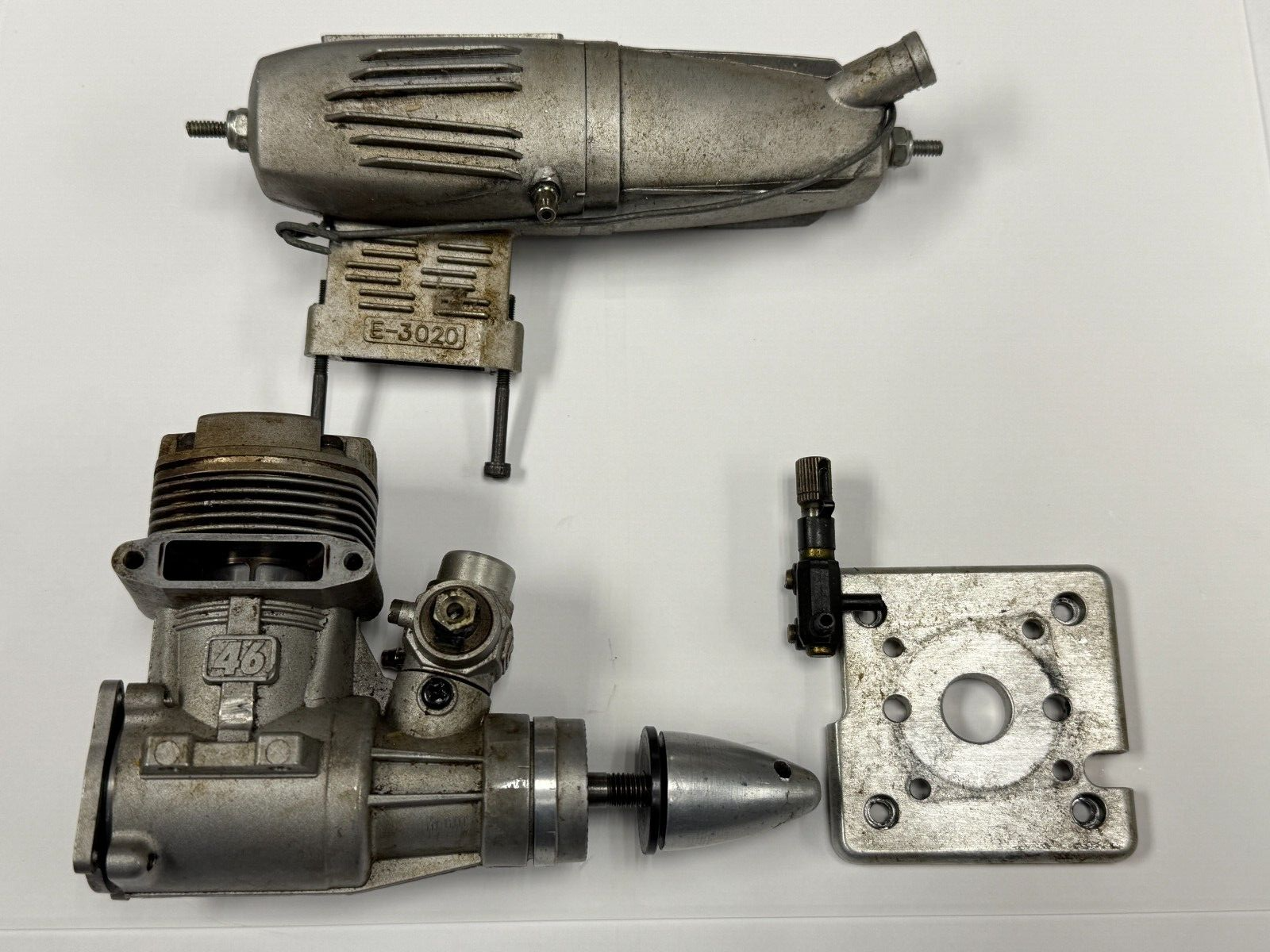 Nice OS 46 .46 AX Two 2 Stroke Nitro RC Airplane Engine With Muffler 46AX