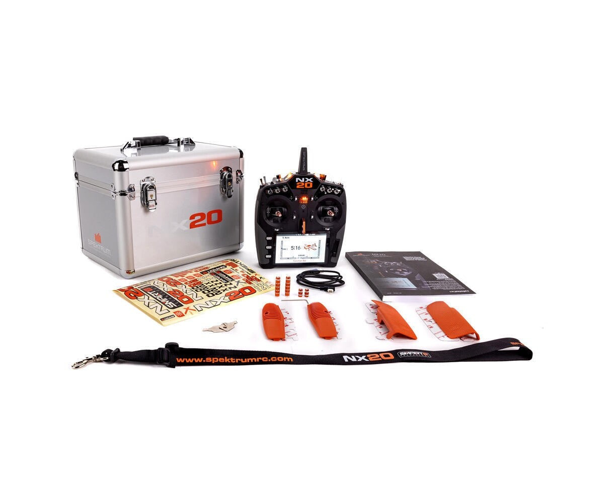 Spektrum RC NX20 2.4GHz DSMX 20-Channel Radio System Transmitter Only SPMR20500