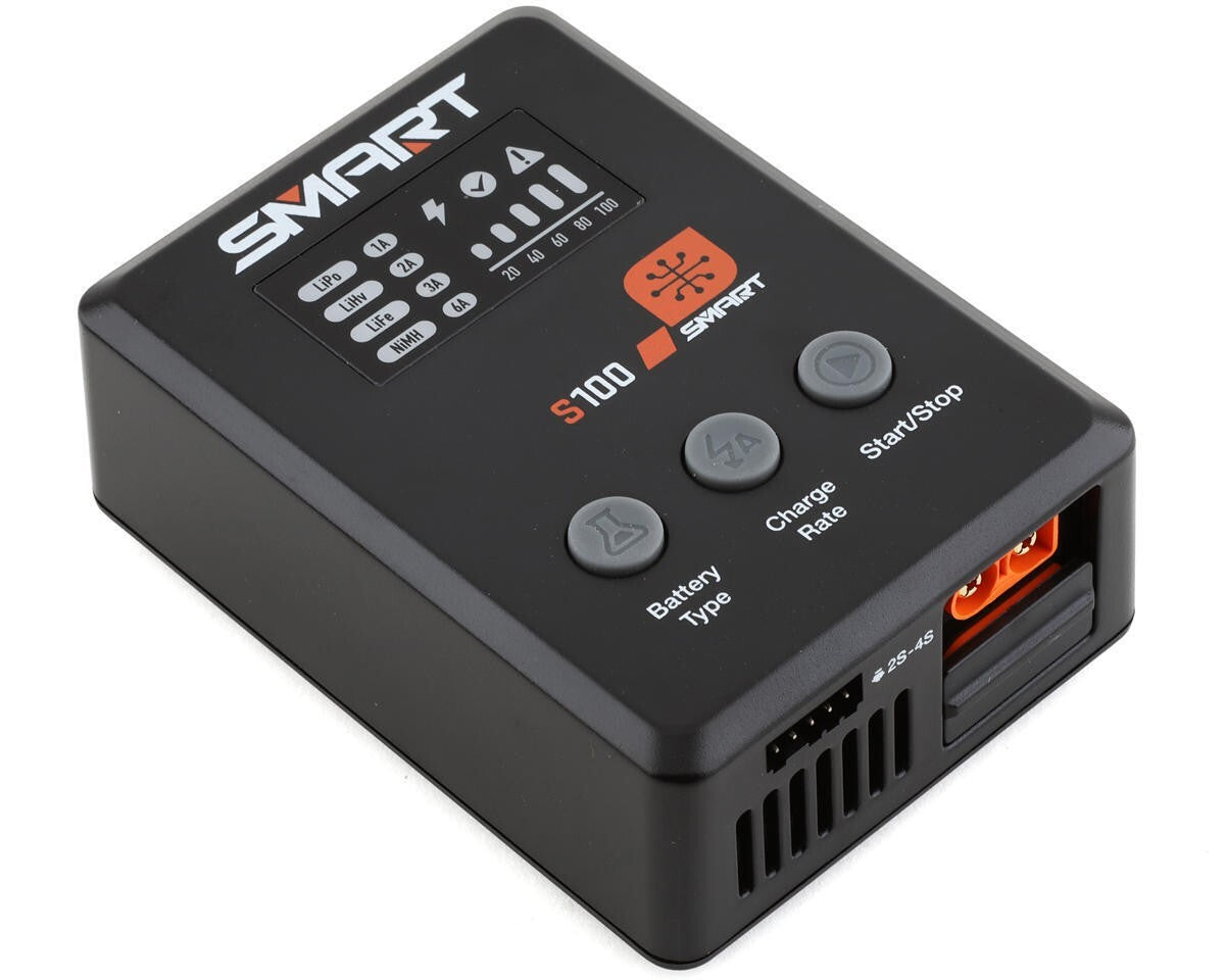 Spektrum RC S100 DC/USB 2-4S LiPo Smart RC Airplane / Car Charger [SPMXC2090]