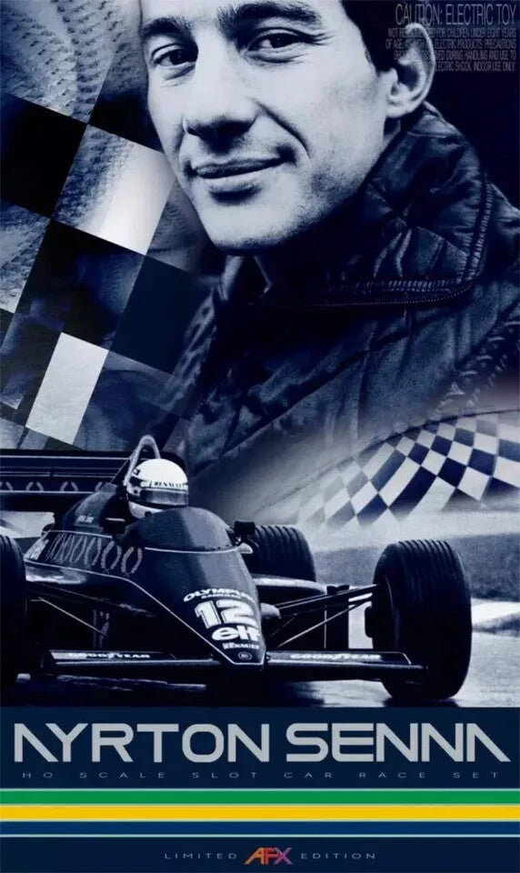 AFX Ayrton Senna Lotus Limited Edition HO Scale Slot Car Formula Race Set 22112