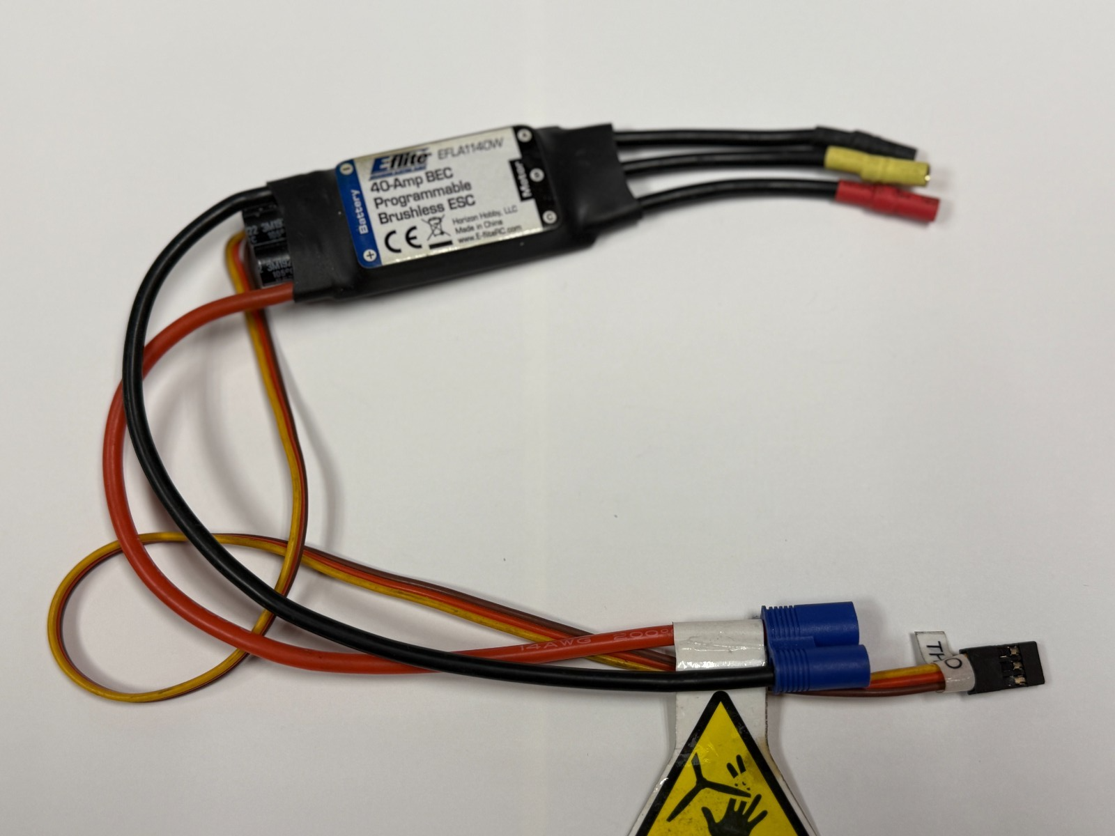 Eflite E-flite 40 AMP Brushless ESC Electronic Speed Control EFLA1140W T-28 P51