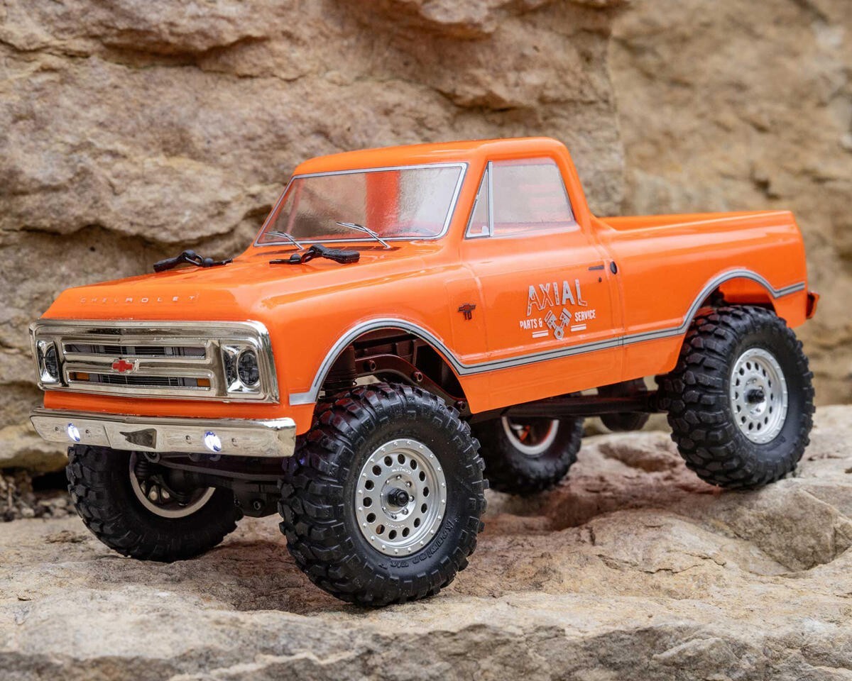 Axial SCX24 1967 Chevrolet C10 1/24 4WD RTR Scale Mini Crawler Orange w/ 2.4GHz