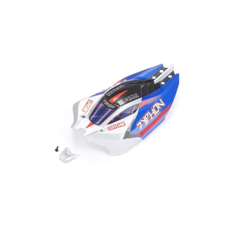 ARRMA ARA412005 Typhon Grom RC Buggy Body Shell Blue / Silver 412005