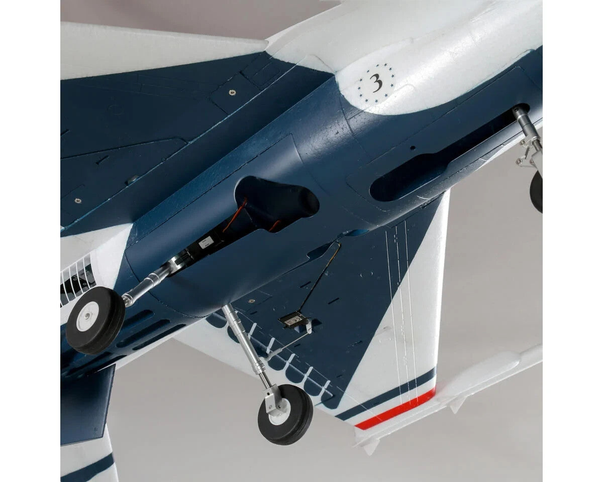 E-flite EFlite F-16 F16 70mm Thunderbirds EDF BNF Basic Jet Airplane AS3X & SAFE