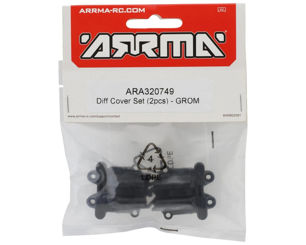 ARRMA Diff Cover Set (2pcs) - For Granite / Typhon / Mojave GROM #ARA320749