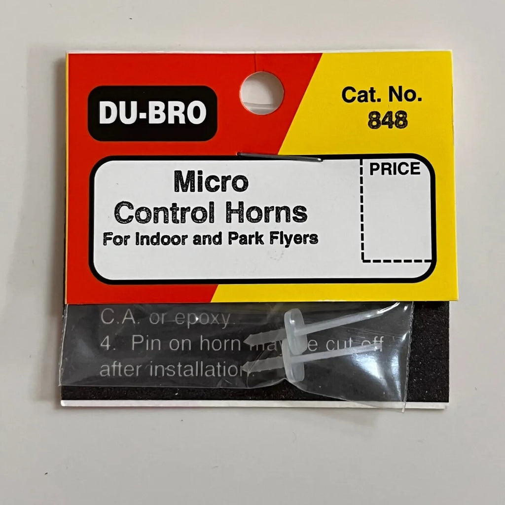 DuBro RC Remote Control Model Airplane Parkflyer Micro Control Horns DUB848 848