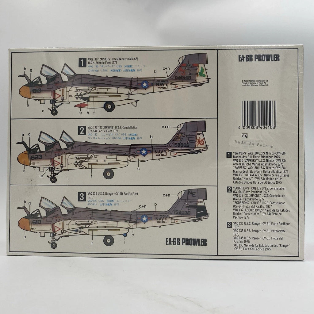 Matchbox 1/72 Grumman EA-6B Prowler Plastic Model Kit 40410 1983