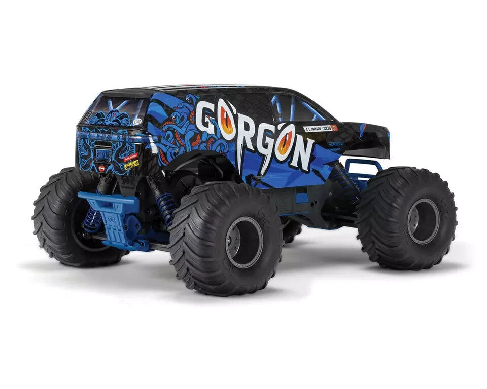 Arrma Gorgon 4X2 MEGA 550 Brushed 1/10 Monster Truck RTR (Blue) ARA3230T1
