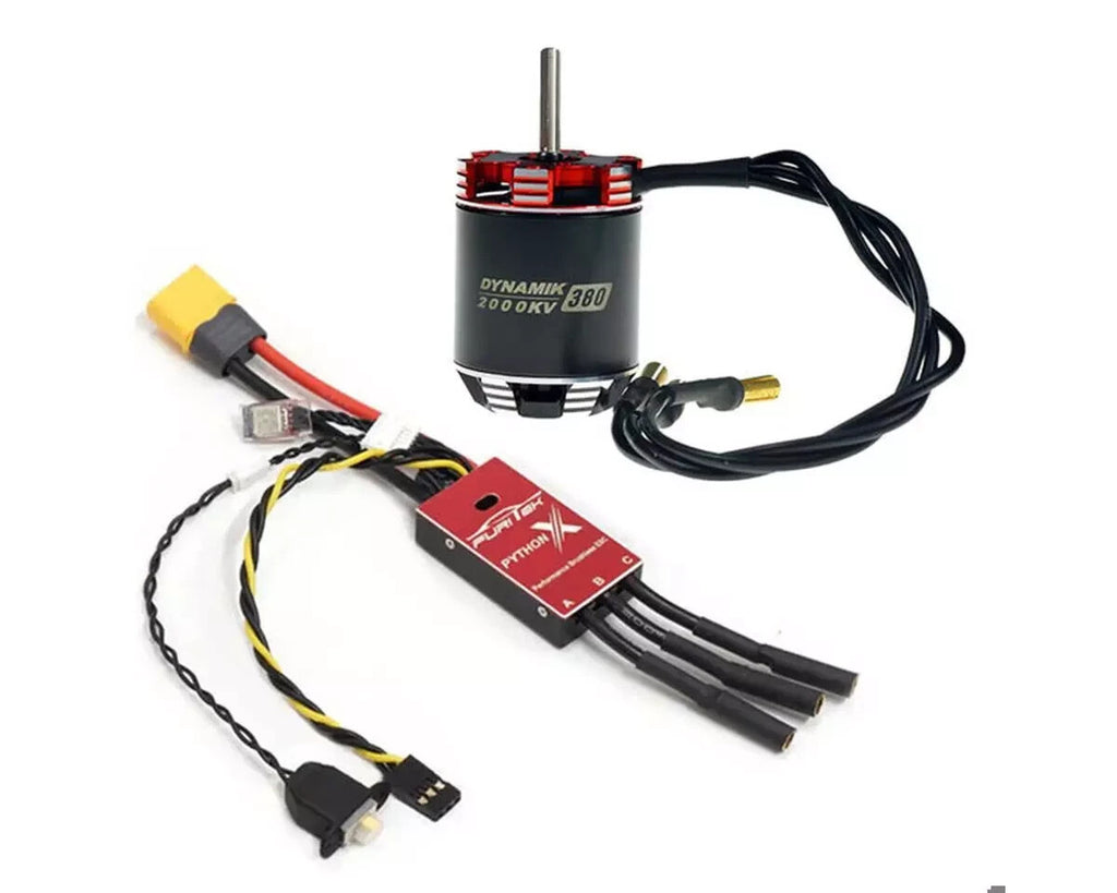 Furitek Python X 80A 1/10 Crawler Brushless ESC & Motor Combo DYNAMIK 380