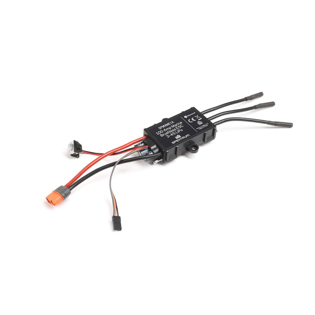 Spektrum SPMXME1B 100 Amp Brushless Marine ESC for 1/6 24'' Jetstream Jet Boat