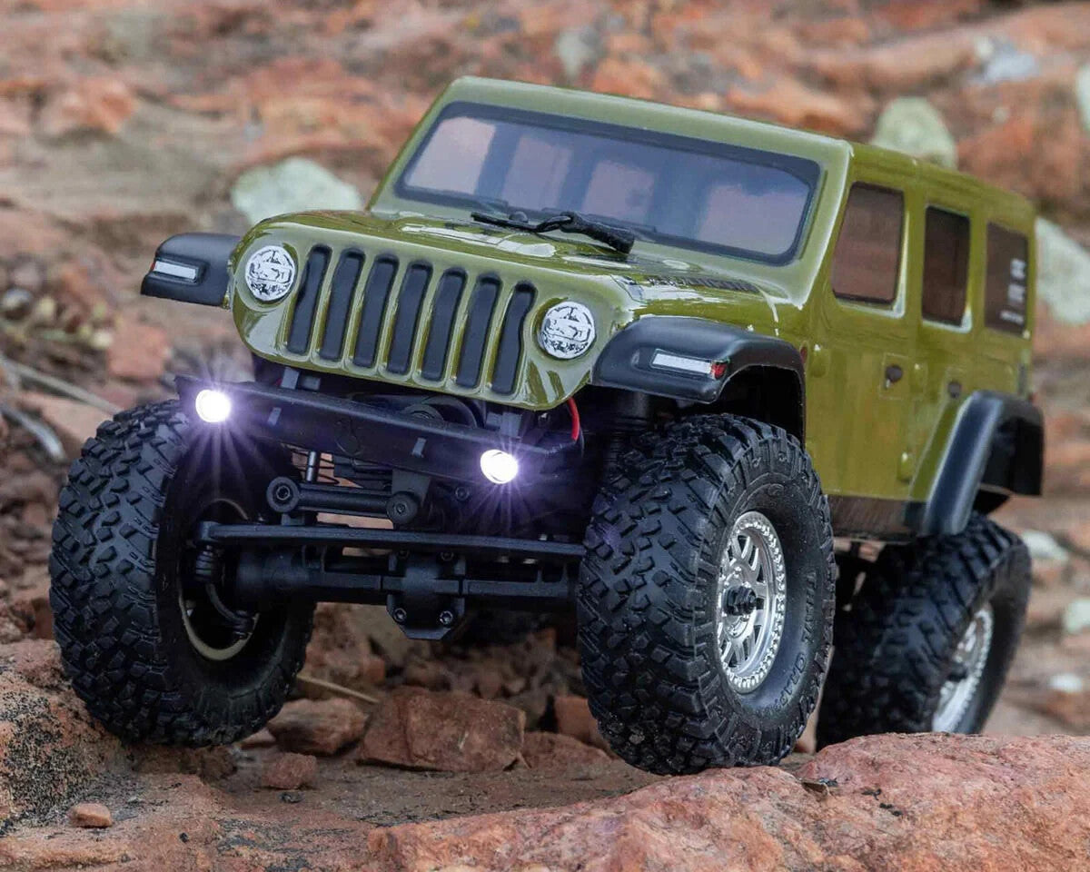 Axial AXI00002V3T4 SCX24 V3 RTR Ready To Run Jeep Wrangler Unlimited Body Green