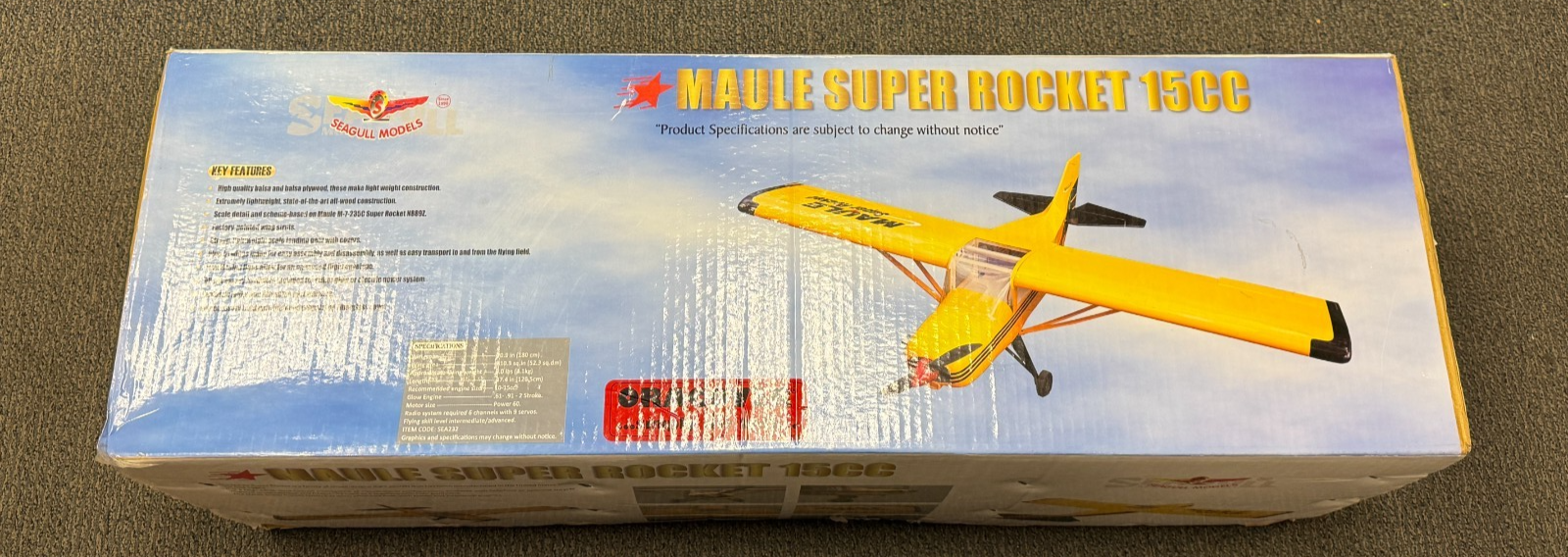 Seagull Models Maule Super Rocket 15cc RC Remote Control Airplane ARF SEA-232