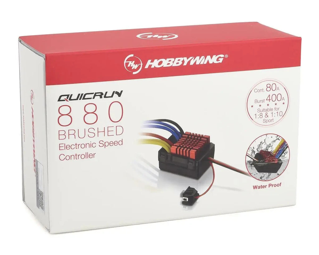Hobbywing QuicRun 880 Waterproof 80A Dual Brushed Speed Control ESC HWA30120301