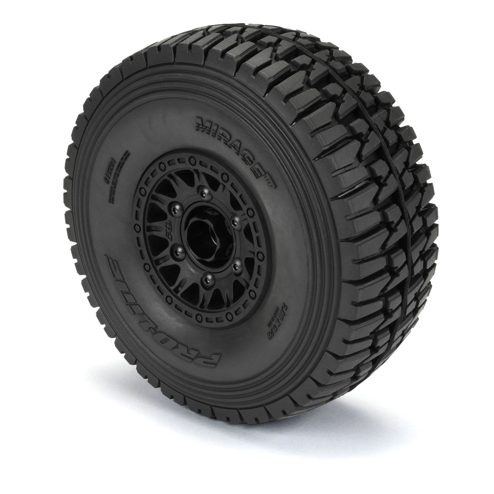 Proline 1/7 Mirage BELTED F/R Tires MTD 17mm Blk Raid : Mojave 6S UDR PRO1022410