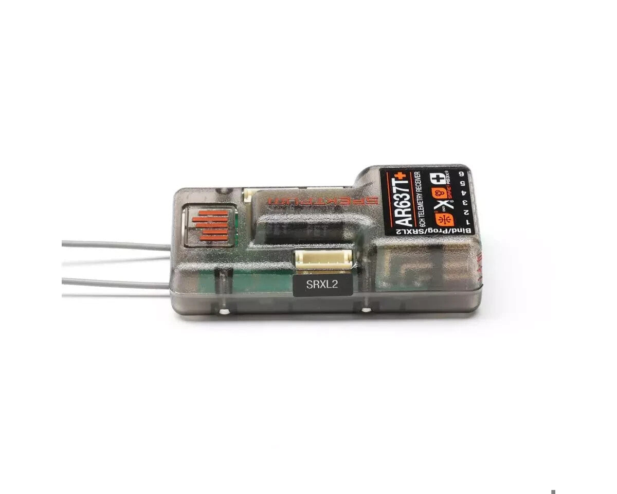 Spektrum RC AR637T+ 6-Channel DSMX Aircraft Telemetry Receiver SPM-1032 SPM1032