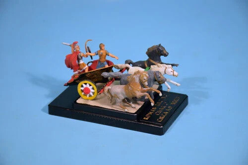 Glencoe Models 1/48 Roman Chariot w/4 Horses & 2 Charioteers #5405~New in Box