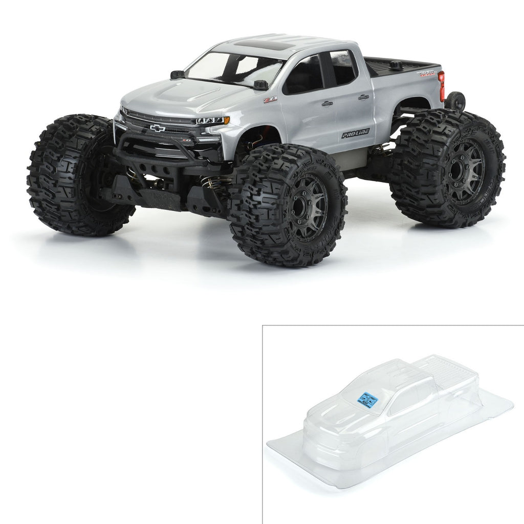 1/10 2019 Chevy Silverado Z71 Trail Boss Clear Body: Stampede 4x4 PRO350600