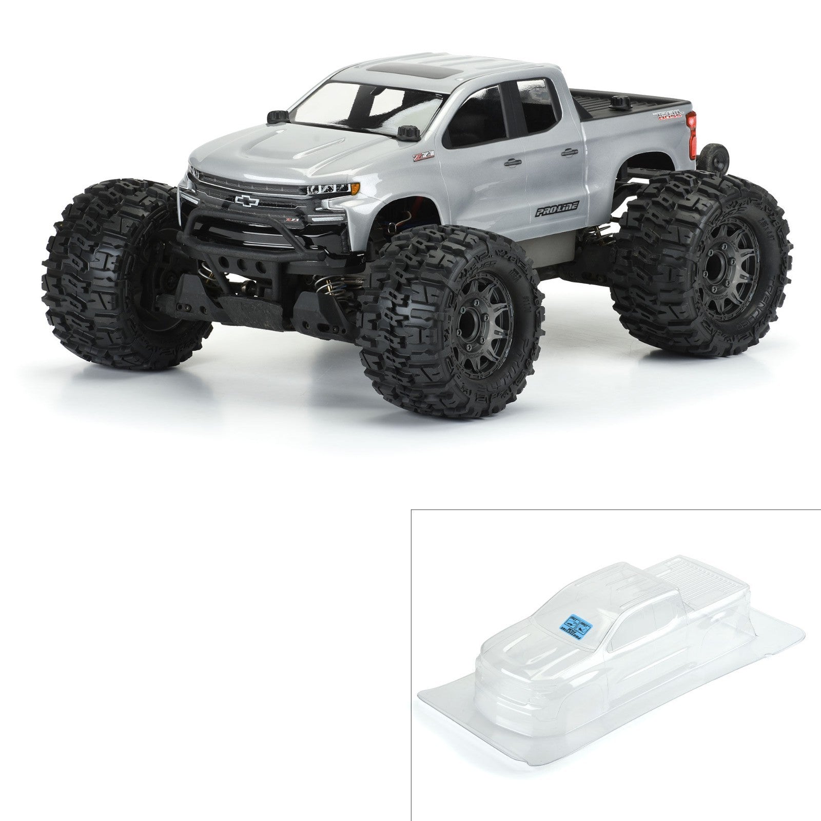 1/10 2019 Chevy Silverado Z71 Trail Boss Clear Body: Stampede 4x4 PRO350600
