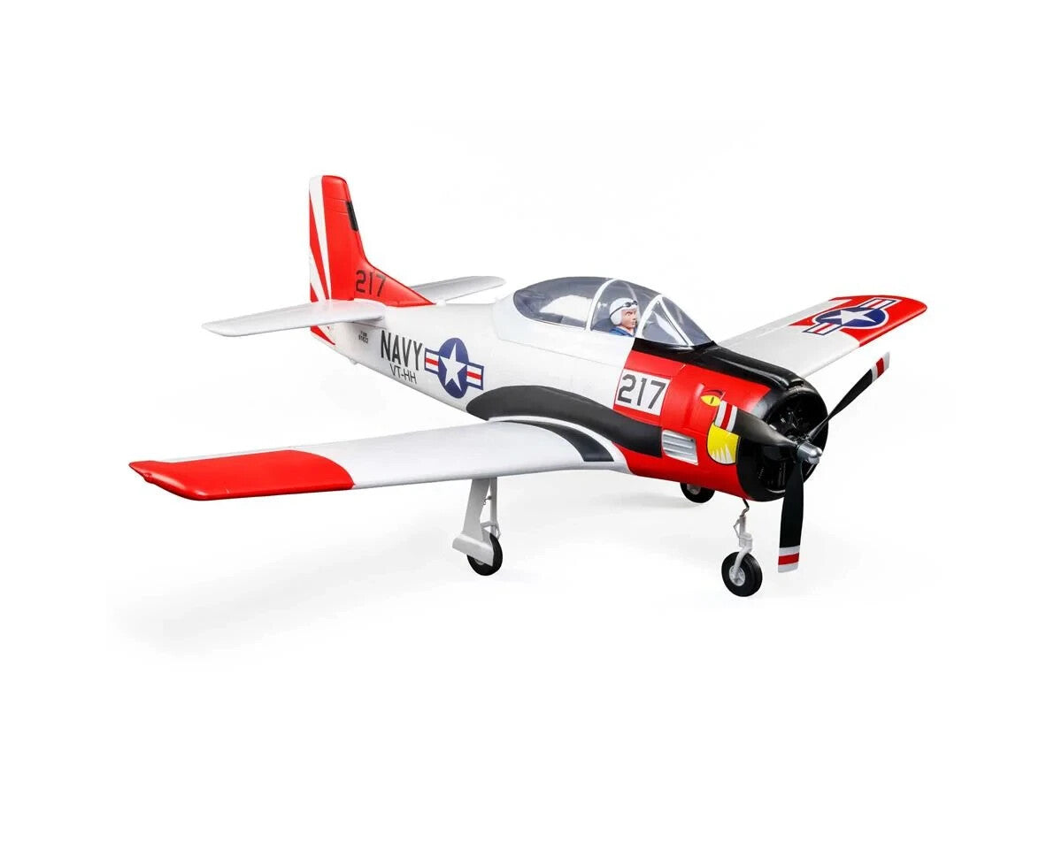 E-flite EFlite T28 T-28 Trojan 1.2m BNF Bind in Fly Basic Electric RC Airplane