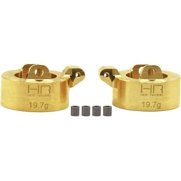 Hot Racing Extra Heavy Brass Front Steering Knuckle SCX24 HRASXTF21XH Electric