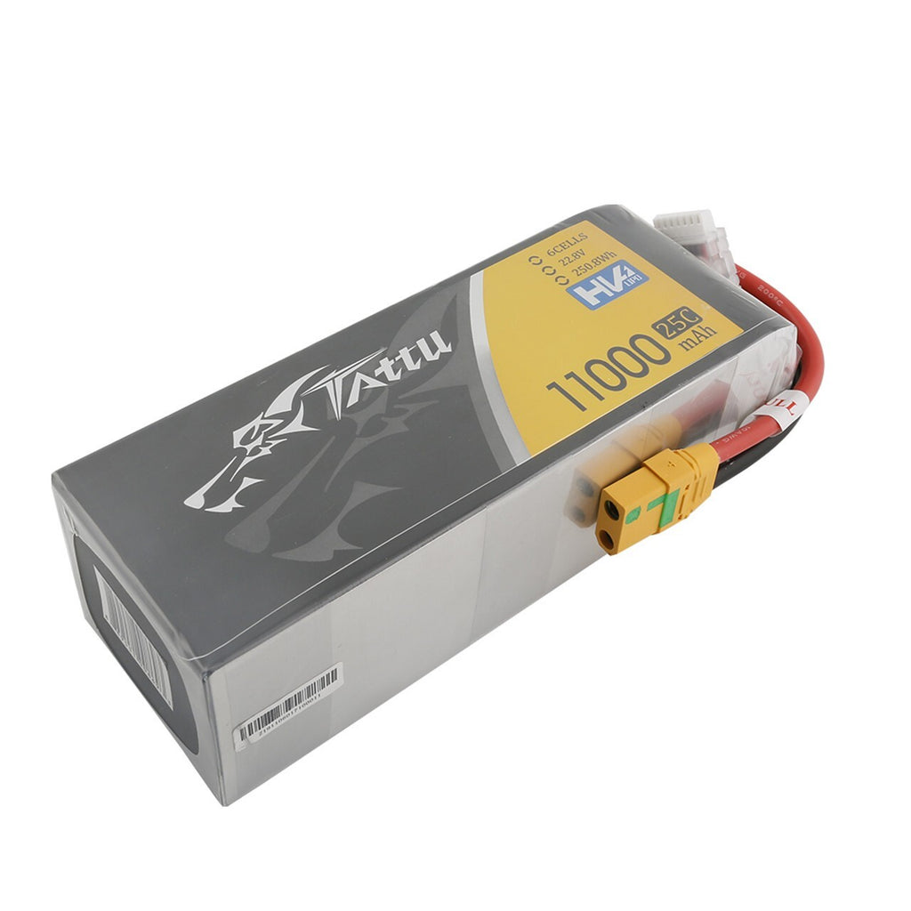 2x Tattu G-Tech 6S 11000mAh 22.8V 25C Lipo Battery With XT90-S XT90 Plug For UAV