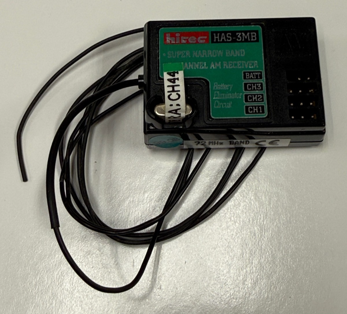 Nice Hitec HAS-3MB 72mhz AM RC Remote Control Airplane Receiver Ch44