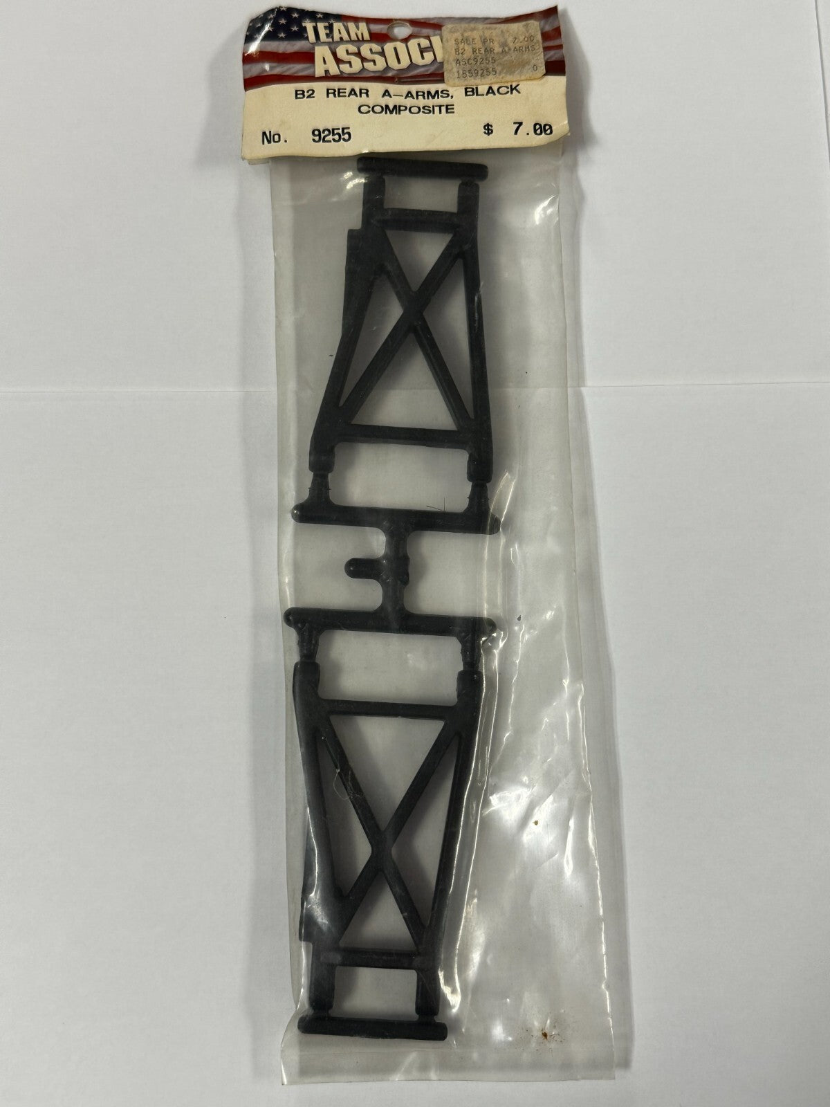 Vintage Team Associated B2 RC Buggy Rear A-Arms Black ASC9255 9255
