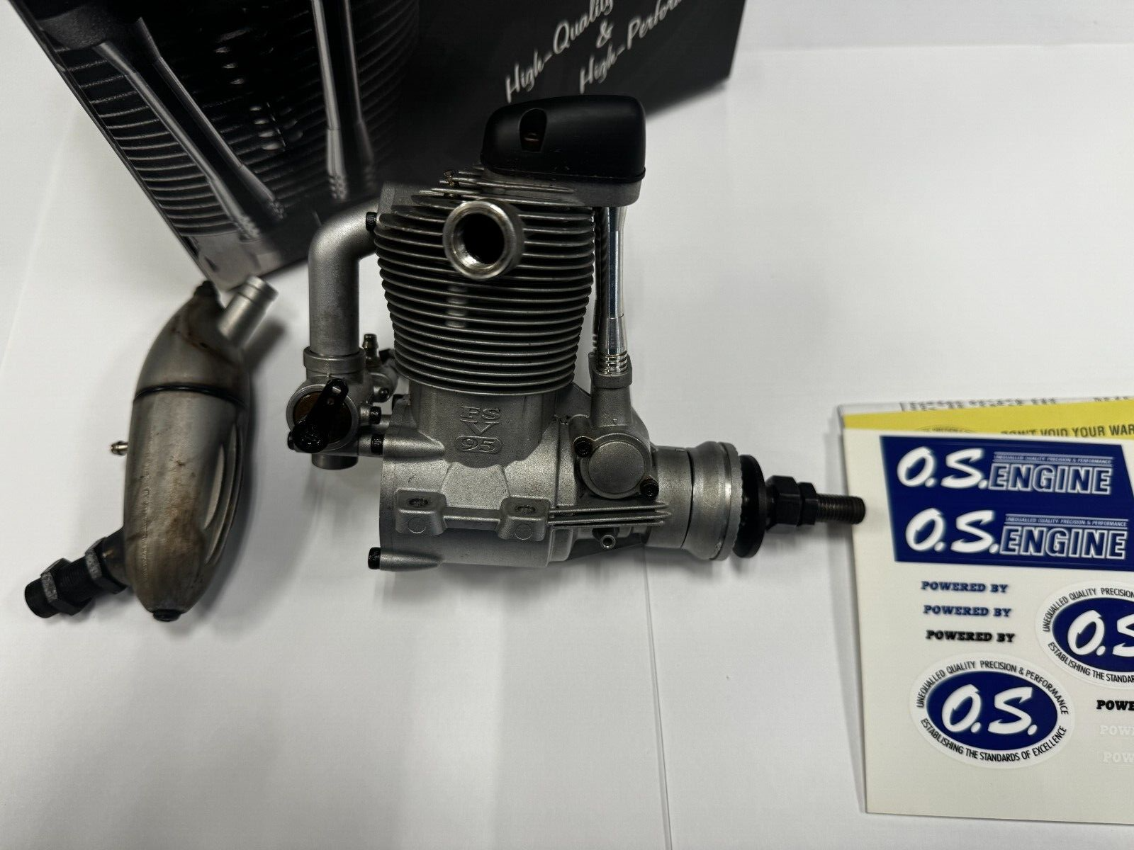 OS .95 95 FS Four Stroke RC Nitro Airplane Engine With Muffler FS95V OSMG0900