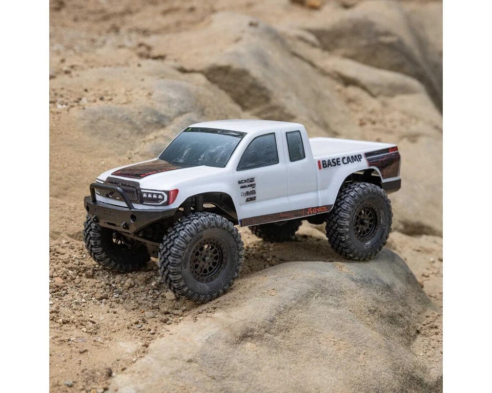 Axial SCX24 Base Camp 1/24 4WD RTR Scale Mini Rock Crawler White AXI-1219T1