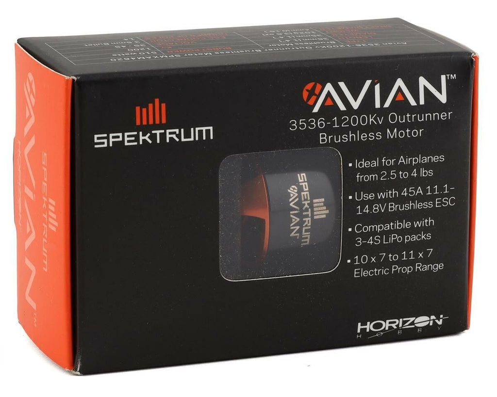 Spektrum Avian 3536-1200Kv : Same as Rimfire .15 Brushless Electric RC Motor