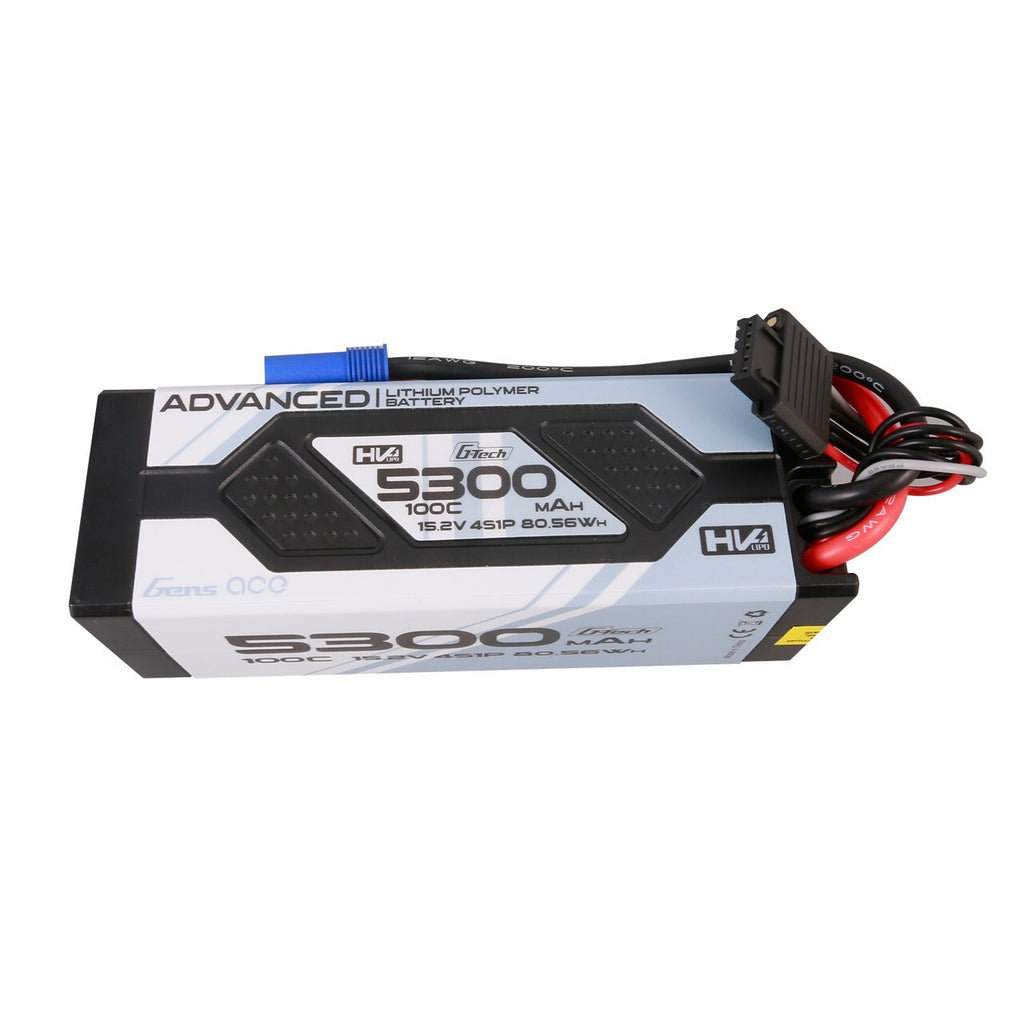 Gens Ace G-Tech 5300mAh 15.2V 100C 4S High Voltage Lipo Battery Pack With EC5