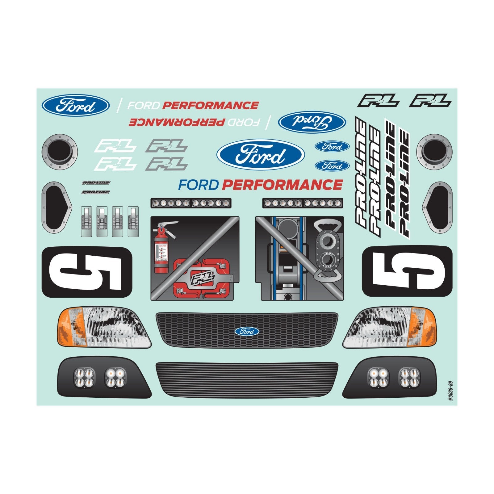 ProLine Racing PreCut 1997 Ford F-150 Trophy Truck Clear Body : ARRMA 4S Mojave