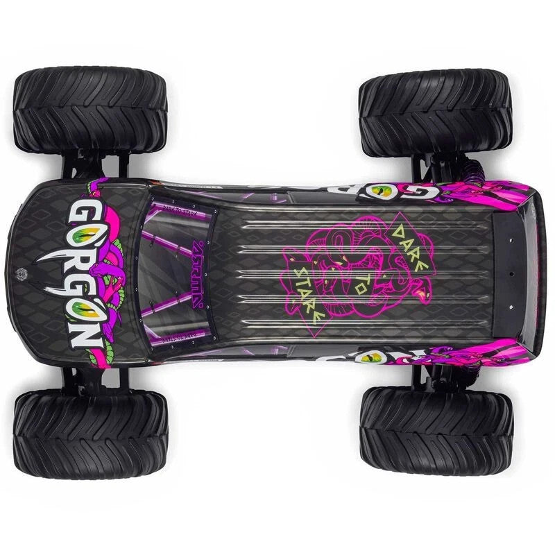 ARRMA Gorgon ARA3230ST4 2WD 1/10th Scale RTR RC Truck Purple + Battery & Charger