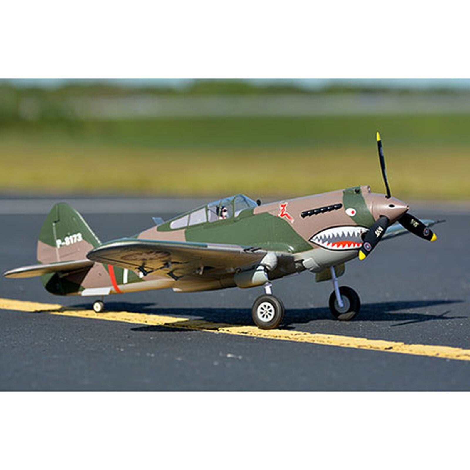 New P40 P-40 P-40B Flying Tiger 980mm RC Electric Model Airplane PNP with Reflex