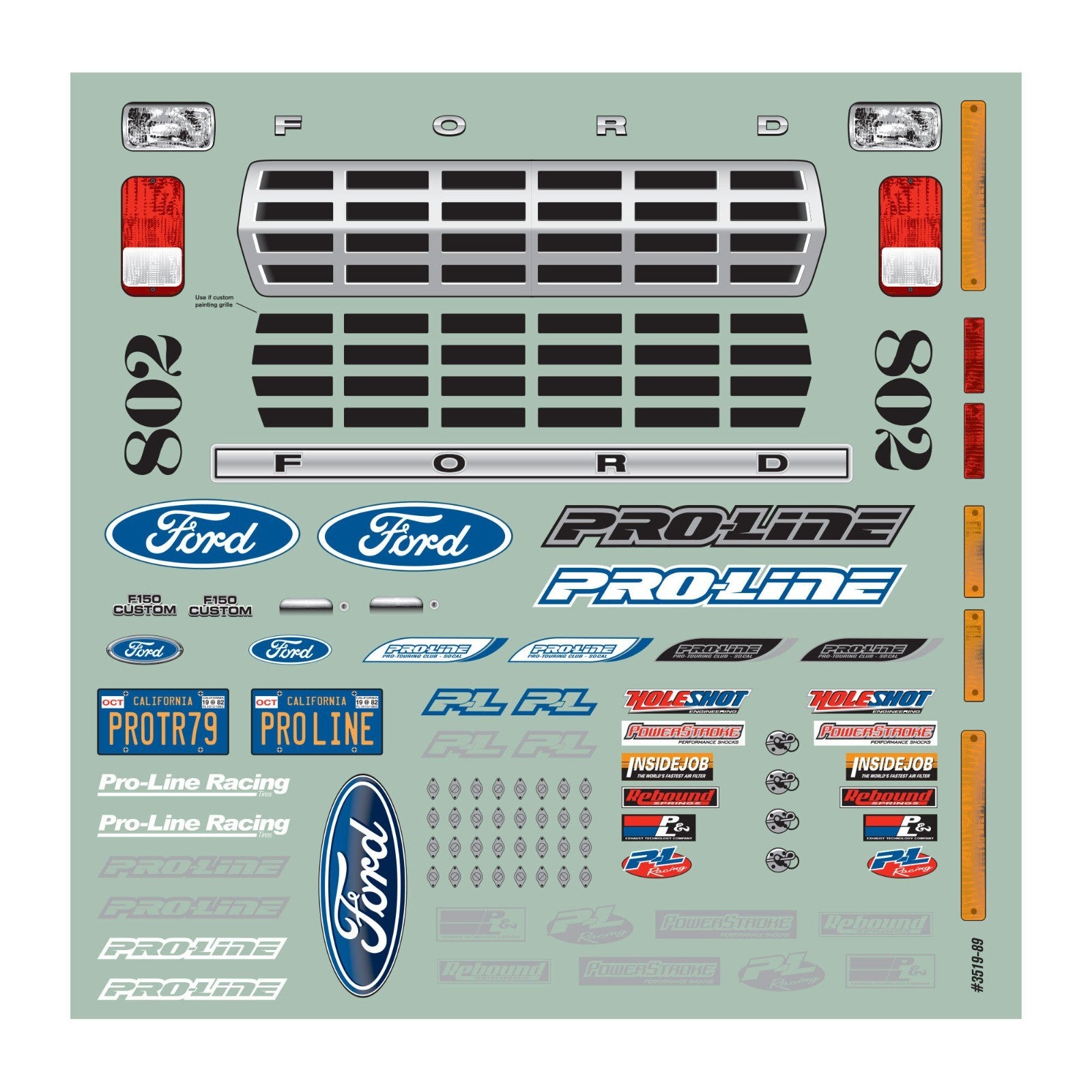 Pro-Line Racing 1979 Ford F-150 Race Truck Clear Body for SC PRO351900 Car/Truck