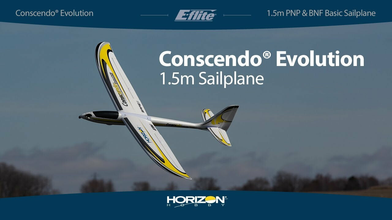 E-flite Eflite Conscendo Evolution 1.5m PNP Plug In Play RC Glider EFL01675