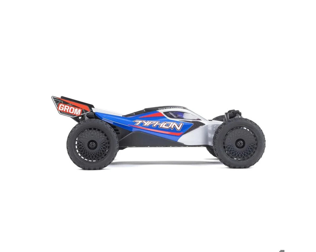 Arrma Typhon Grom MEGA 4WD 380 Brushed 1/18 Buggy RTR Blue/Silver ARA2106T1