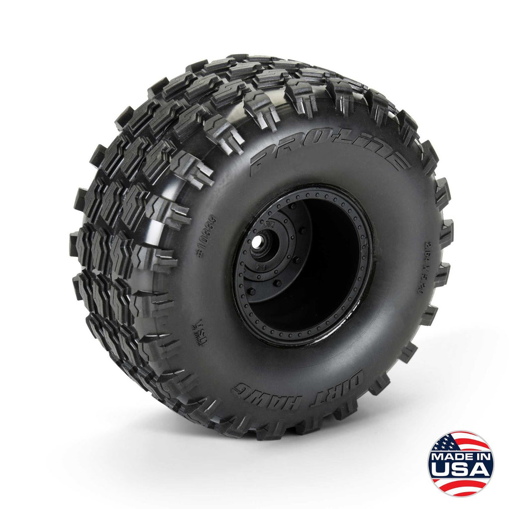 ProLine Dirt Hawg 2.0 F/R 2.6" MT Tires Stock Wheel For ARRMA QUAKE PRO1033910