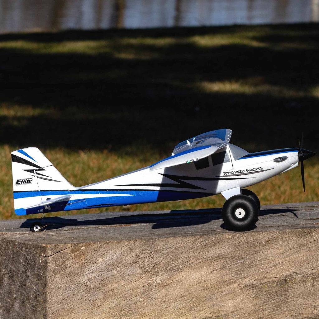 E-flite EFLU8950 UMX Turbo Timber Evolution BNF Basic Electric Airplane (700mm)