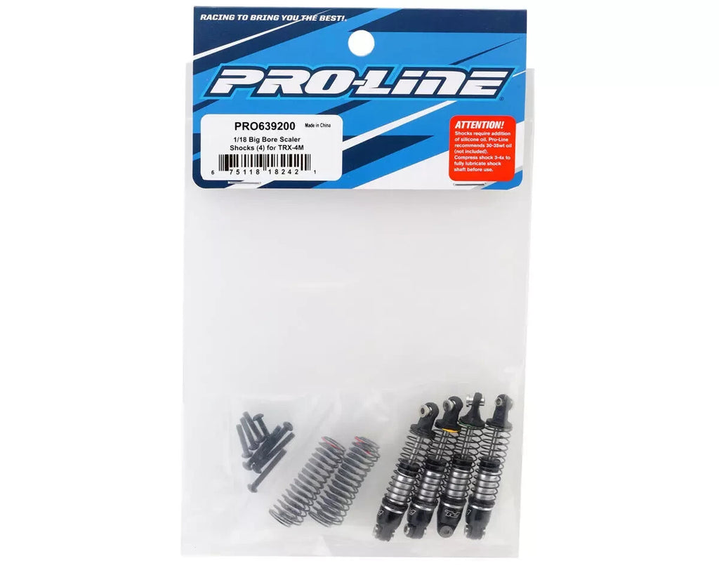 Pro-Line Proline Big Bore Scaler Shocks for Traxxas TRX-4M (4) PRO6392-00 TRX4M
