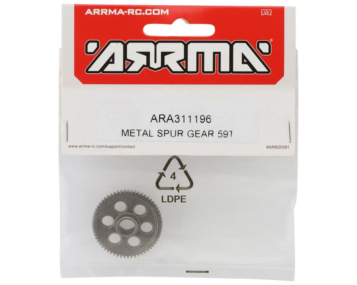 Arrma 311196 ARA311196 Metal Spur Gear 59T for Granite / Typhon / Mojave GROM
