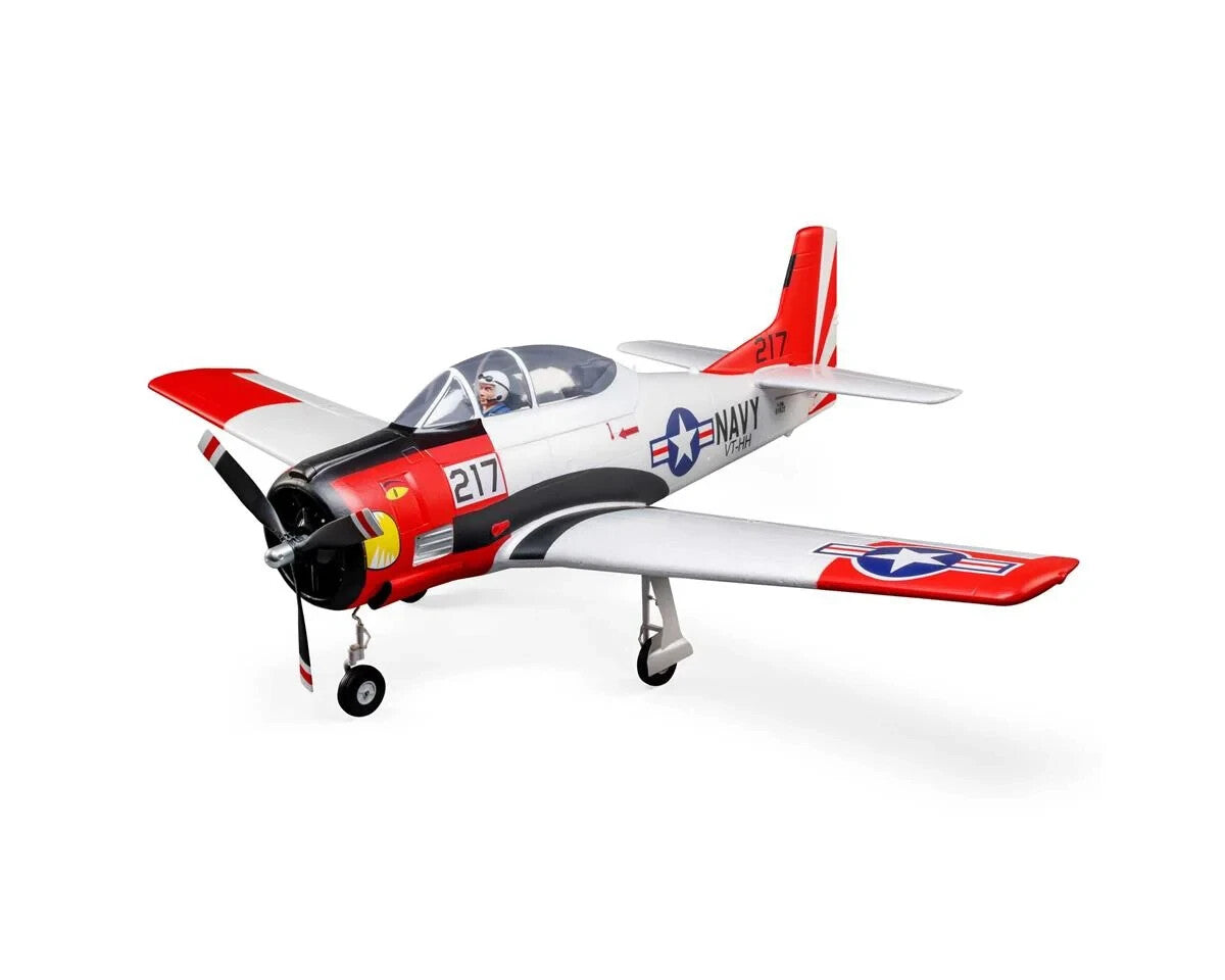 E-flite EFlite T28 T-28 Trojan 1.2m BNF Bind in Fly Basic Electric RC Airplane