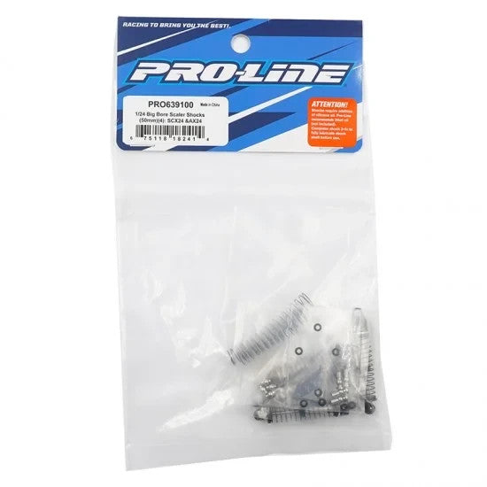 ProLine PRO639100 639100 Big Bore Scaler Shocks 50mm 4 for Axial SCX24 & AX24