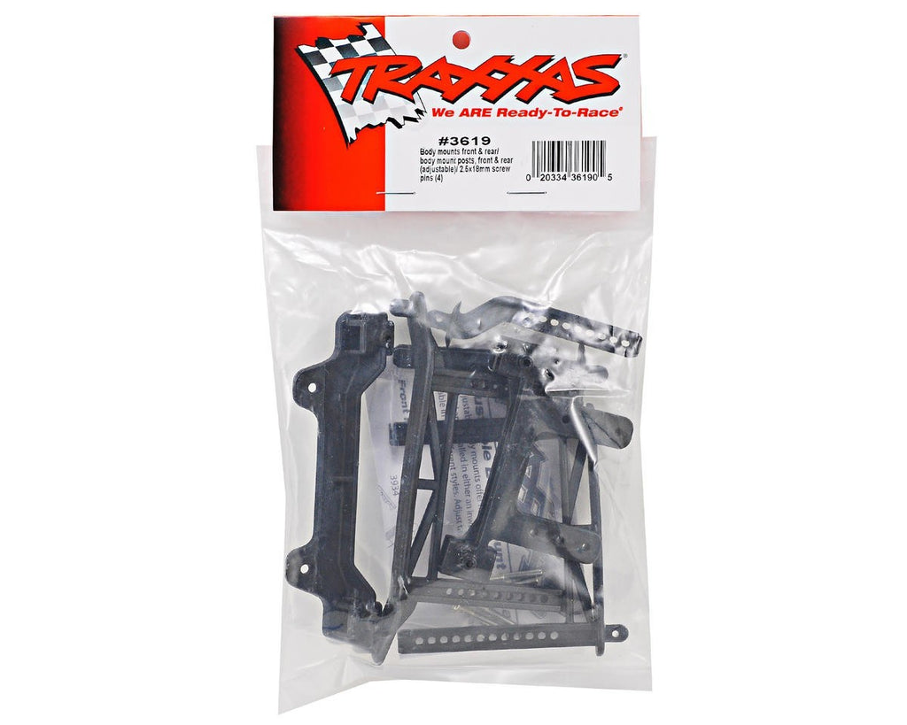 Traxxas TRA3619 Front Rear Adjustable Body Mount Posts Set Stampede Bigfoot RC