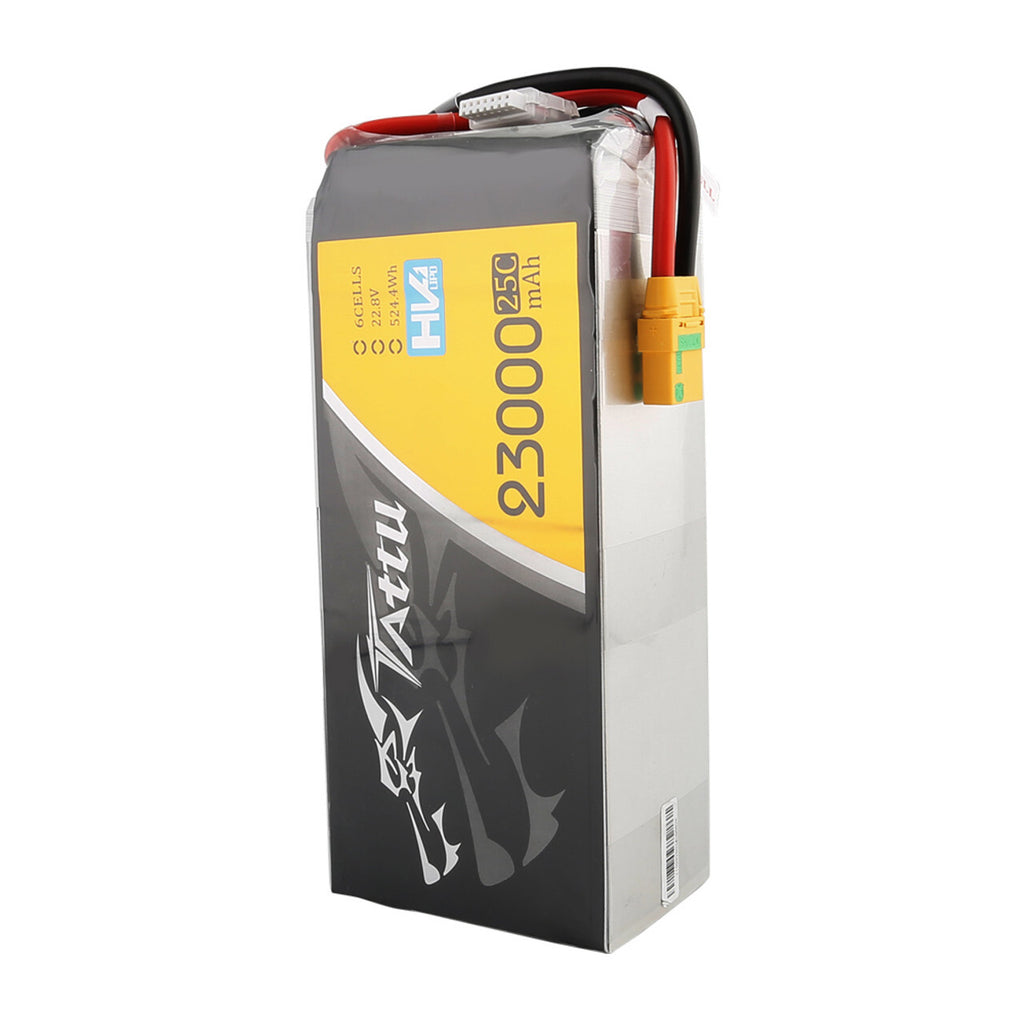 Tattu 22.8V 25C 6S 23000mAh Lipo Battery With XT90-S XT90 Plug For UAV Drone