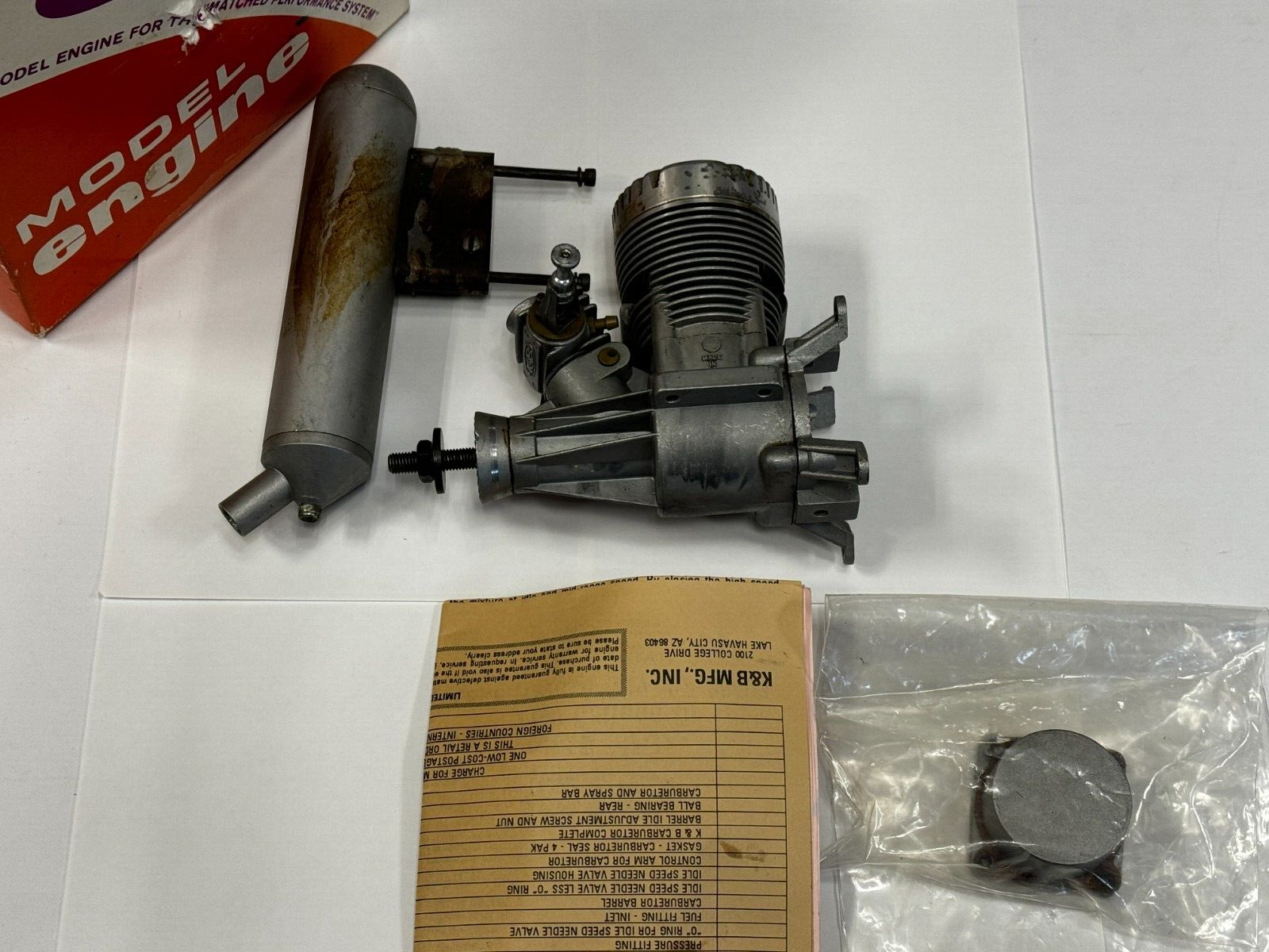 K and B K&B .65 65 Sportster Two Stroke Nitro RC Remote Control Airplane Engine