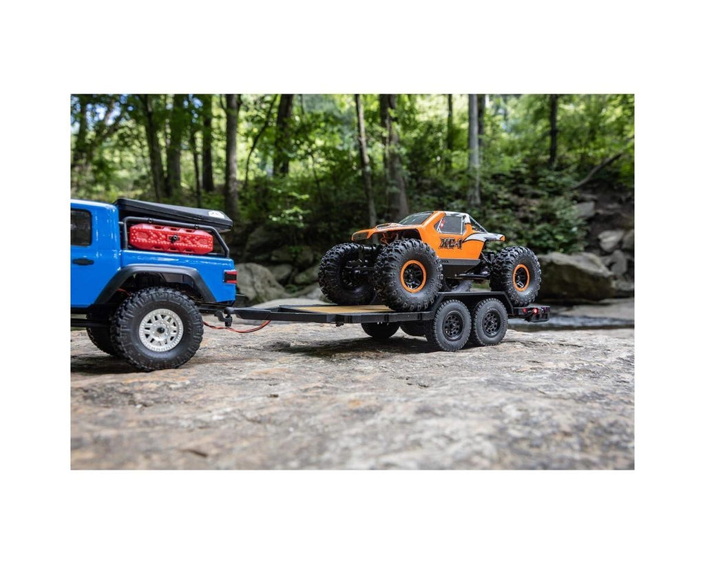 Axial SCX24 1/24th Scale Flat Bed Mini Vehicle Trailer w/LED Taillights AXI00009