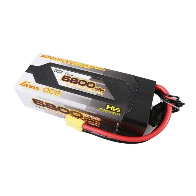 Gens Ace 6800mAh 6S 100C 22.8V HardCase G-Tech Advanced Lipo Battery Pack w/ EC5